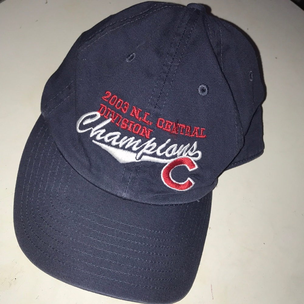 Chicago Cubs 2003 NL Central Champions Navy Baseball Cap
